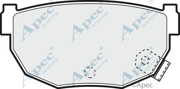 APEC BRAKING stabdžių trinkelių rinkinys, diskinis stabdys PAD965